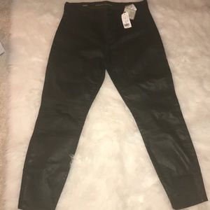 ARMY GREEN LEATHER PANTS!!